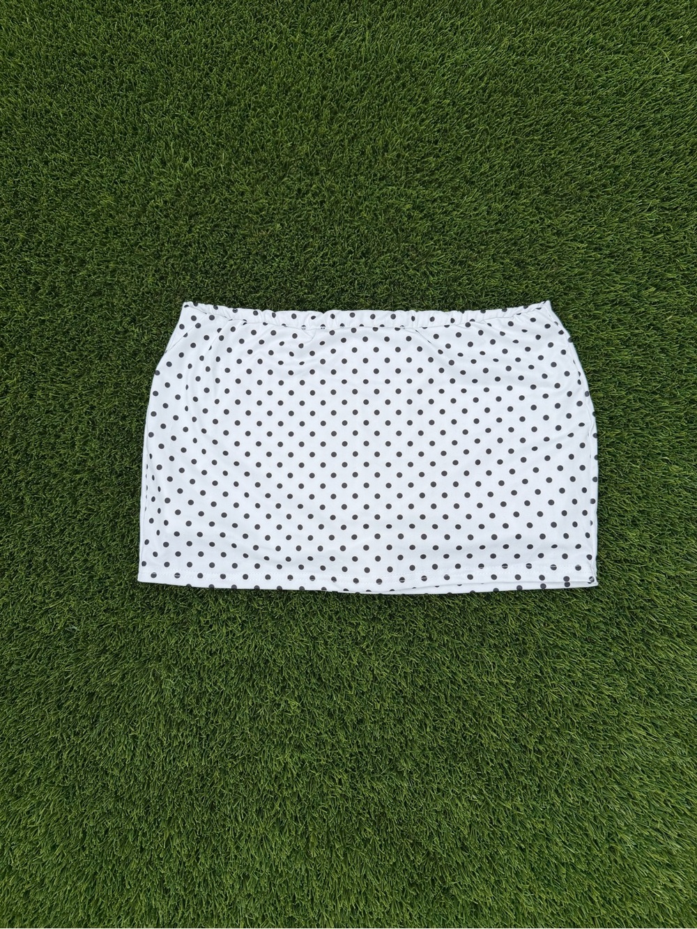 Women’s Polka Dot White/Black Mini Skirt